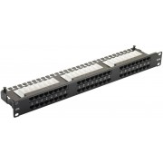 48 ports UTP Cat.6 patach panel, LY-PP6-05, 19" Krone & 110 Dual