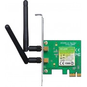 TP-LINK TL-WN881ND, 300Mbps Wireless N PCI Express Adapter, Atheros, 2T2R, 2.4GHz, 802.11n/g/b, 2 detachable antennas