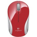 Mouse Logitech Wireless Mouse M185 Red, Optical Mouse for Notebooks, Nano receiver, Red/Black, Retail