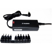 XILENCE XP-LP75.XM008, 75W Mini, Universal Notebook Power Adapter, 11 +1 (LENOVO) different tips, LED display (shows the actual output voltage), Input Voltage: AC 100-240V, Output Voltage: 15-24V, high efficiency over 87%, Black