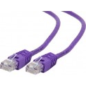 Patch Cord     2m, Purple, PP12-2M/V, Cat.5E, Gembird, molded strain relief 50u" plugs