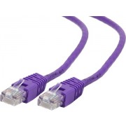 Patch Cord     2m, Purple, PP12-2M/V, Cat.5E, Gembird, molded strain relief 50u" plugs