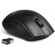 SVEN RX-325 Wireless, Optical Mouse, 2.4GHz, Nano Reciver, 600/1000 dpi, USB, Black