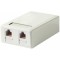 2xRJ45 Surface Box LY-SB02B, Without Keystone Jack