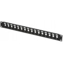16 port BLANK patch panel, 1U 19"