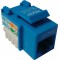 Keystone Jack RJ-45 cat.5E, KJ5-01, 110 Type, Blue