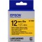 C53S654014 Tape Epson LK4YBW Strng adh Blk/Yell 12/9