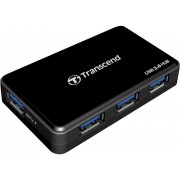 USB 3.0 Hub 4-port Transcend "TS-HUB", Black (+Power Adapter 12V, 1.5A)USB-to-USB Data Link For Direct Data Transferring Between PCs3 ports (USB Type A) for USB hub function1 port (USB mini B) for data transfer function