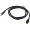 Cable Type-C/microUSB2.0, CM/BM, 1.8 m, Cablexpert, Black, CCP-USB2-mBMCM-6- http://cablexpert.com/item.aspx?id=8658