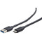 "Cable Type-C / USB3.0, AM/CM, 1.0 m, Cablexpert, Black, CCP-USB3-AMCM-1M - http://gembird.nl/item.aspx?id=8648"