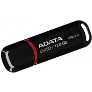 128GB USB3.0 Flash Drive ADATA "UV150", Black, Plastic, Classic Cap (R/W:90/40MB/s)