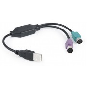 "Converter USB to PS/2, 0.3 m, Black, UAPS12-BK
-  
  https://gembird.nl/item.aspx?id=9257"