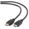 Cable HDMI - 1m - Cablexpert - CC-HDMI4-1M, 1 m, male-male, cable with gold-plated connectors, bulk package, Black