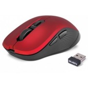 Мышь беспроводная SVEN RX-560SW, Optical, 800-1600 dpi, 6 buttons, Ergonomic, 1xAA, Red