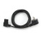 Power cord PC-186A-VDE, 1.8 m, Schuko input and right angled C13 output, with VDE approval, Black