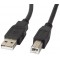 Cable USB AM-BM 3m LANBERG with Ferrite core CA-USBA-11CC-0030-BK