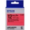 Tape Cartridge EPSON 12mm/9m, Pastel Blk/Red, LK4RBP C53S654007