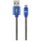 "Blister MicroUSB/USB2.0, 2.0 m, Cablexpert Cotton Braided Blue Jeans, CC-USB2J-AMmBM-2M-BL - https://cablexpert.com/item.aspx?id=10817"