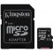 64GB Kingston Canvas Select Plus SDCS2/64GB microSDHC, 100MB/s, (Class 10 UHS-I) + Adapter MicroSD->SD (card de memorie/карта памяти)