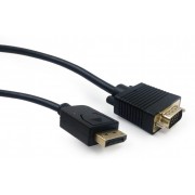 "Cable  DP to VGA 5.0m  Cablexpert, CCP-DPM-VGAM-5M
-   
  https://gembird.nl/item.aspx?id=9846"