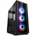 Case ATX Deepcool MATREXX 50 ADD-RGB 4F, w/o PSU, 4x120mm, RGB, Tempered Glass, USB3.0, Black