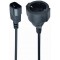 Power adapter cord PC-SFC14M-01, C14 input and Schuko output, for UPS or PDU