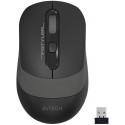 Wireless Mouse A4Tech FG10, Optical, 1000-2000 dpi, 4 buttons, Ambidextrous, 1xAA, Black/Grey, USB