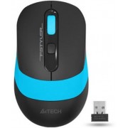 Wireless Mouse A4Tech FG10, Optical, 1000-2000 dpi, 4 buttons, Ambidextrous, 1xAA, Black/Blue, USB