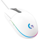 Logitech Gaming Mouse G102  LIGHTSYNC RGB lighting, 6 Programmable buttons, 200- 8000 dpi,  Onboard memory, White