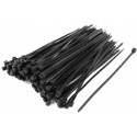 Cable Organizers (nylon ties) 300mm 4.8mm, bag of 100 pcs, Black, APC Electronic