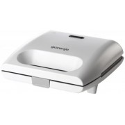 "Toaster sandwIch GORENJE SM701GCW
700W power output, for preparing of grill, non-stick coating, indicator light, white "