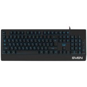 Gaming Keyboard SVEN KB-G8300, 3 colors backlight, WinLock, 12 Fn keys, Black, USB