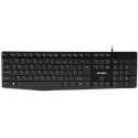 Keyboard SVEN KB-S305, Low profile keys, FN Keys, Splash proof, Black, USB