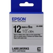 Tape Cartridge EPSON 12mm/9m, Matte Blk/MattSiv, LK4SBE C53S654017  