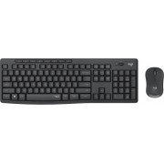 Wireless Keyboard & Mouse Logitech MK295 Silent, Multimedia, Spill-resistant, 2xAAA/1xAA, Black