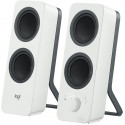 Logitech Z207 Bluetooth Speakers 2.0 ( RMS 5W, 2x2.5W), Stereo headphone jack, White