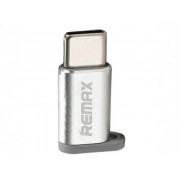Adapter Remax micro USB to Type-C, Silver