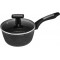 Ladle Polaris Monolit-16SP, D16" with tempered glass, 1.3L, MEGASTONE PRO-5, for Induction sove, black