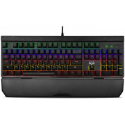 Gaming Keyboard SVEN KB-G9500, Mech-Brane,  Macro, Backlight, 12 Fn keys, Wrist rest, Black, USB