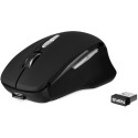 Wireless Mouse SVEN RX-590SW, Optical, 800-1600 dpi, 7 buttons,Ergonomic, 400 mAh, BT/2.4 Ghz, Black