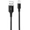 Lightning Cable XO, Braided NB143, 2M, Black