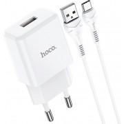 Hoco Wall Charger with USB Micro Сable N9 Especial (EU), White