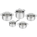 Pot Set Tefal G719SA74, Set,  5 pcs,  pots: D22cm/ 6,1L , D18cm/ 2L , D20cm/ 2.9L,  D24cm/5L , ladle D16cm/1.5L , Stainless steel