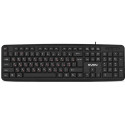 SVEN KB-S230, Keyboard, Waterproof construction, 104 keys, 2m, USB, Black