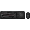 SVEN KB-C3200W, Wireless, Multimedia Keyboard & Mouse, 2.4GHz, (115 keys, 11 Fn-keys) + Mouse (3 + 1 (scroll wheel), 800/1200/1600 dpi), Nano receiver, USB, Black