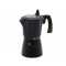 Geyser Coffee Maker Polaris PRO collection-6C, 300 ml, 6 cups, 360° TURBO INDUCTION, black