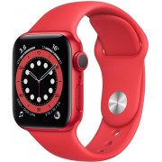 Смарт часы Apple Watch Series 6 40mm M00A3 PRODUCT(RED) Aluminium Case with RED Sport Band       