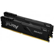 32GB (Kit of 2*16GB) DDR4-5200  Kingston FURY® Beast DDR4, PC41600, CL40, 1Gx8, 1.25V, Auto-overclocking, Asymmetric BLACK low-profile heat spreader, Intel XMP 3.0 Ready (Extreme Memory Profiles)