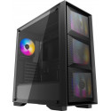 Case ATX Deepcool MATREXX 50 MESH 4FS, w/o PSU, 4x120mm RGB fans, Tempered Glass, USB3.0, Black