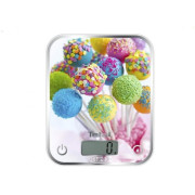 Kitchen Scale Tefal BC5121V1, Glass platform, max 5kg, LCD display, batteries 2 х AAA, Colourful